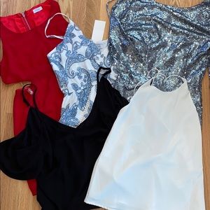 NWT Bundle of Tobi Dresses Rompers Tops Size Small